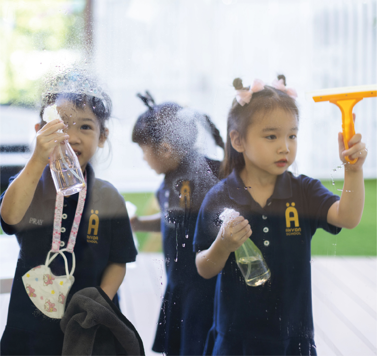 Children engaged in play-based learning activities